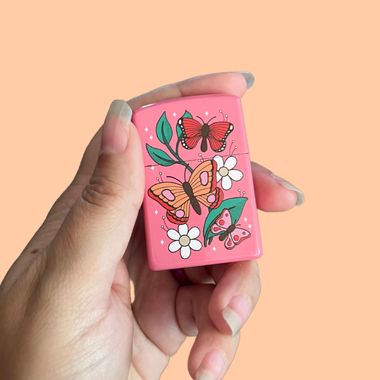 Sweet Butterflies Refillable Lighter