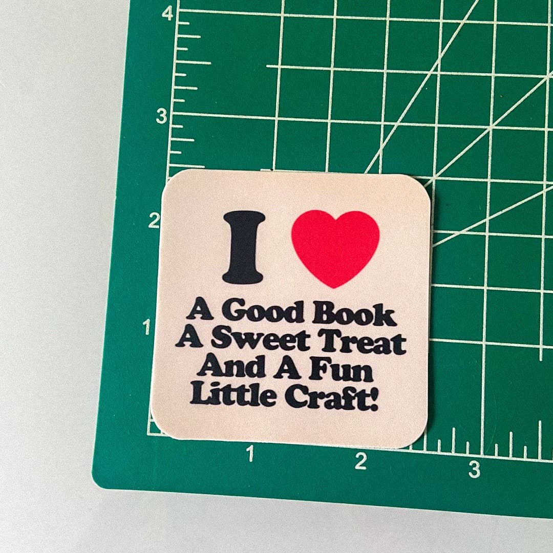 Good Book, Sweet Treat & A Fun Little Craft Sticker