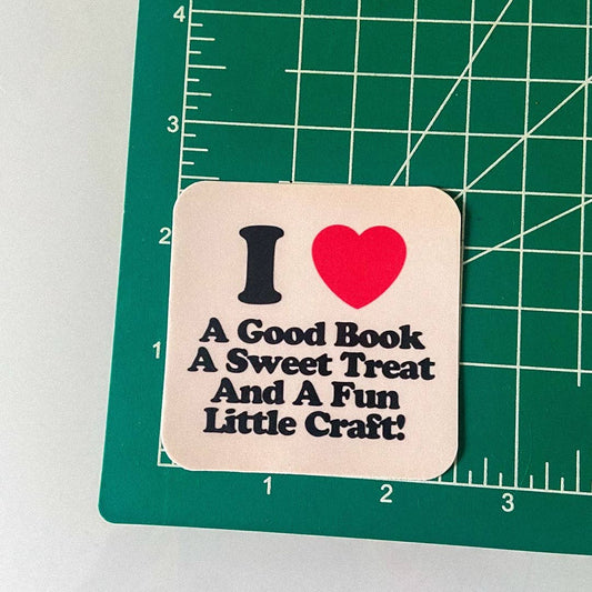 Good Book, Sweet Treat & A Fun Little Craft Sticker