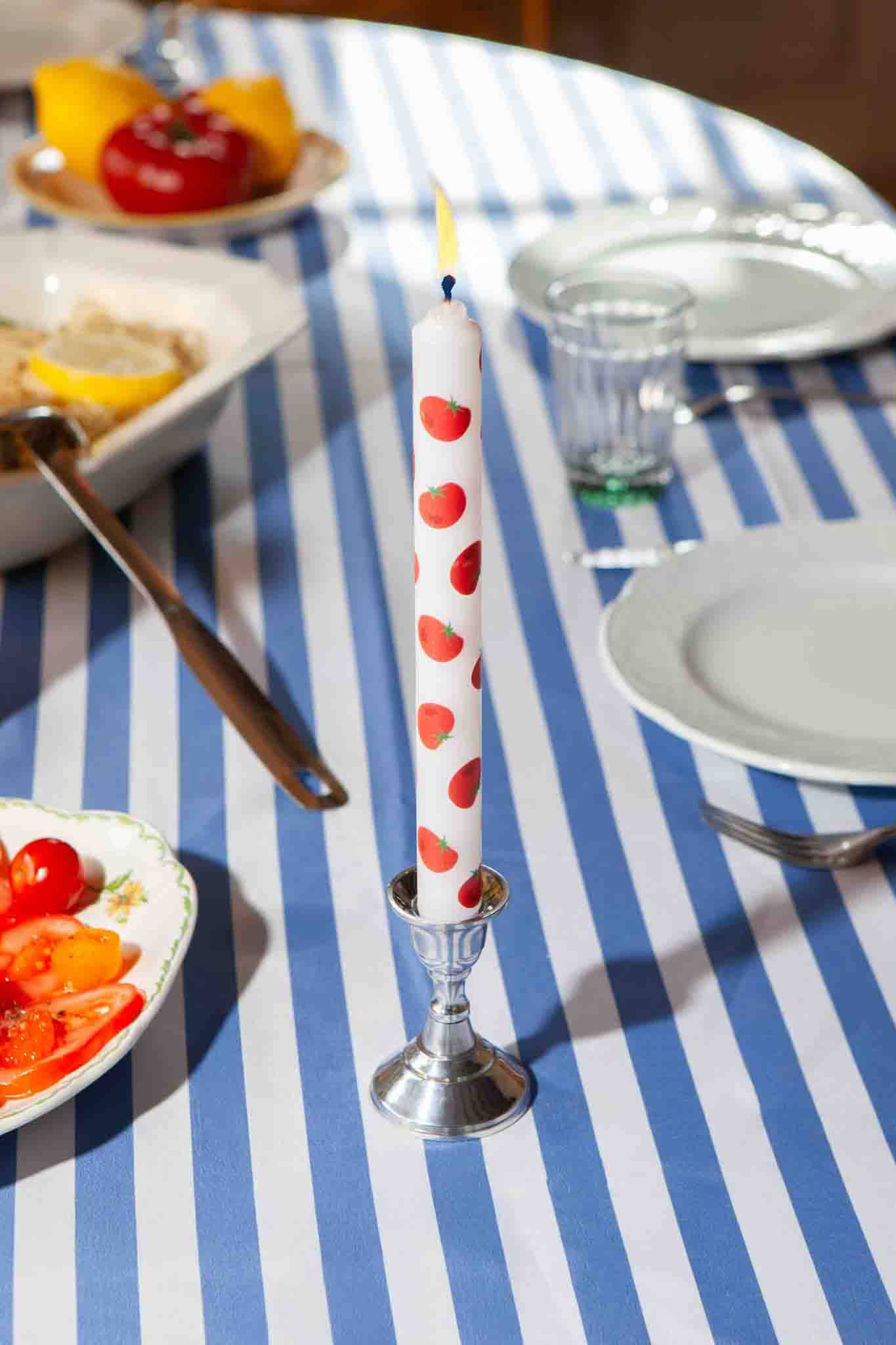 Tomato - Set of 2 Taper Candles