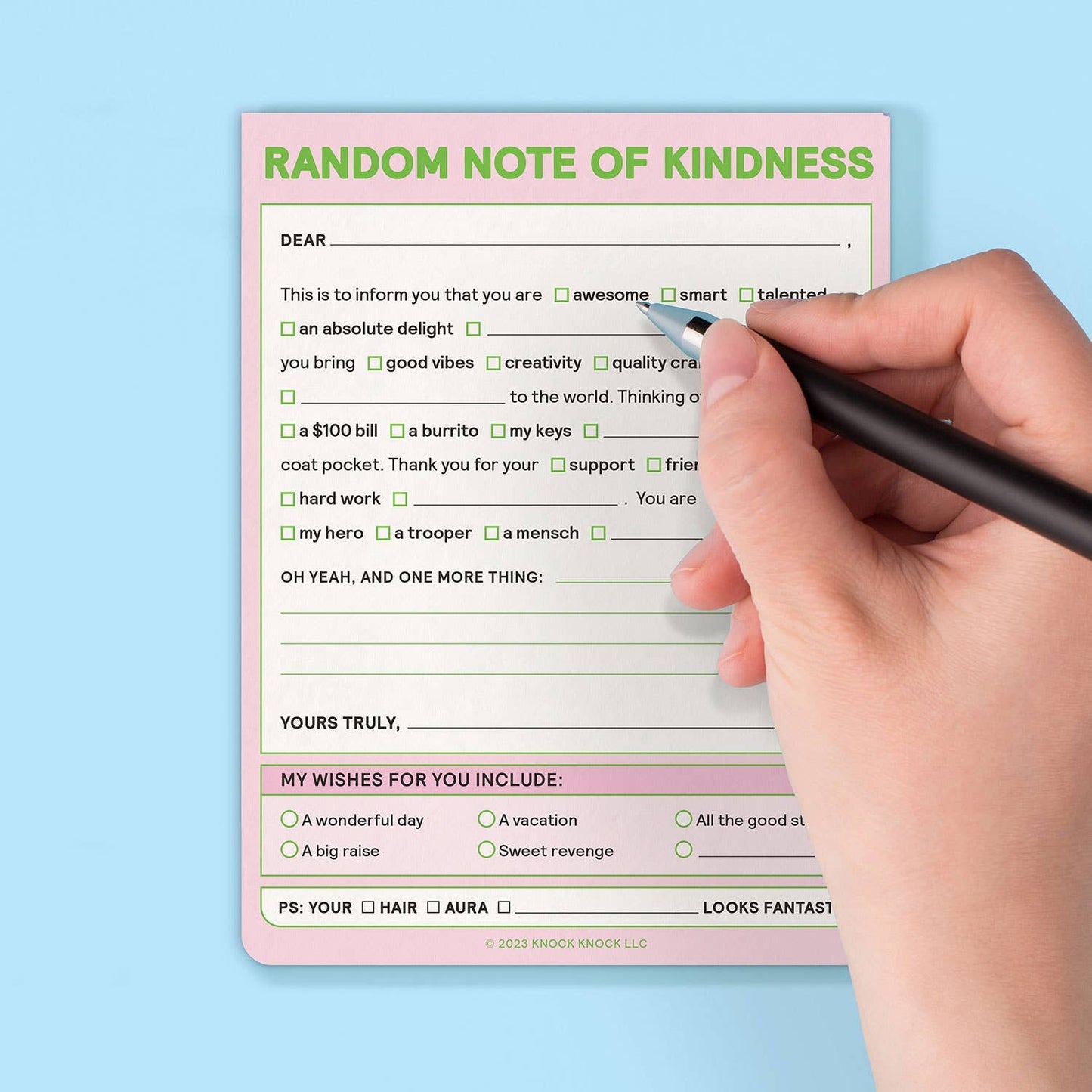 Random Note of Kindness Note Pad