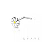Dainty Daisy L-Shaped Nose Stud