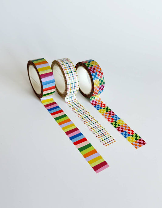 Rainbow Washi Tape - Set of 3