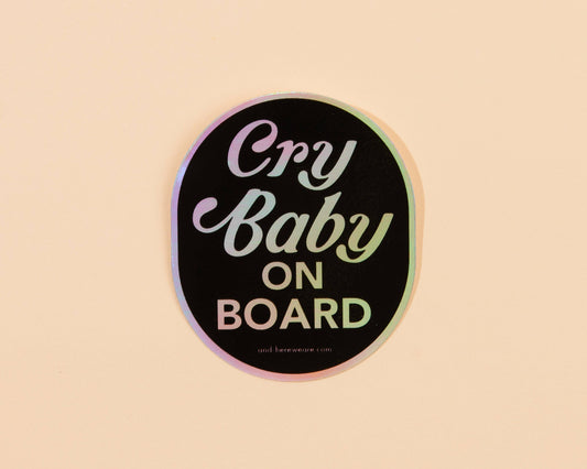 Cry Baby on Board Sticker