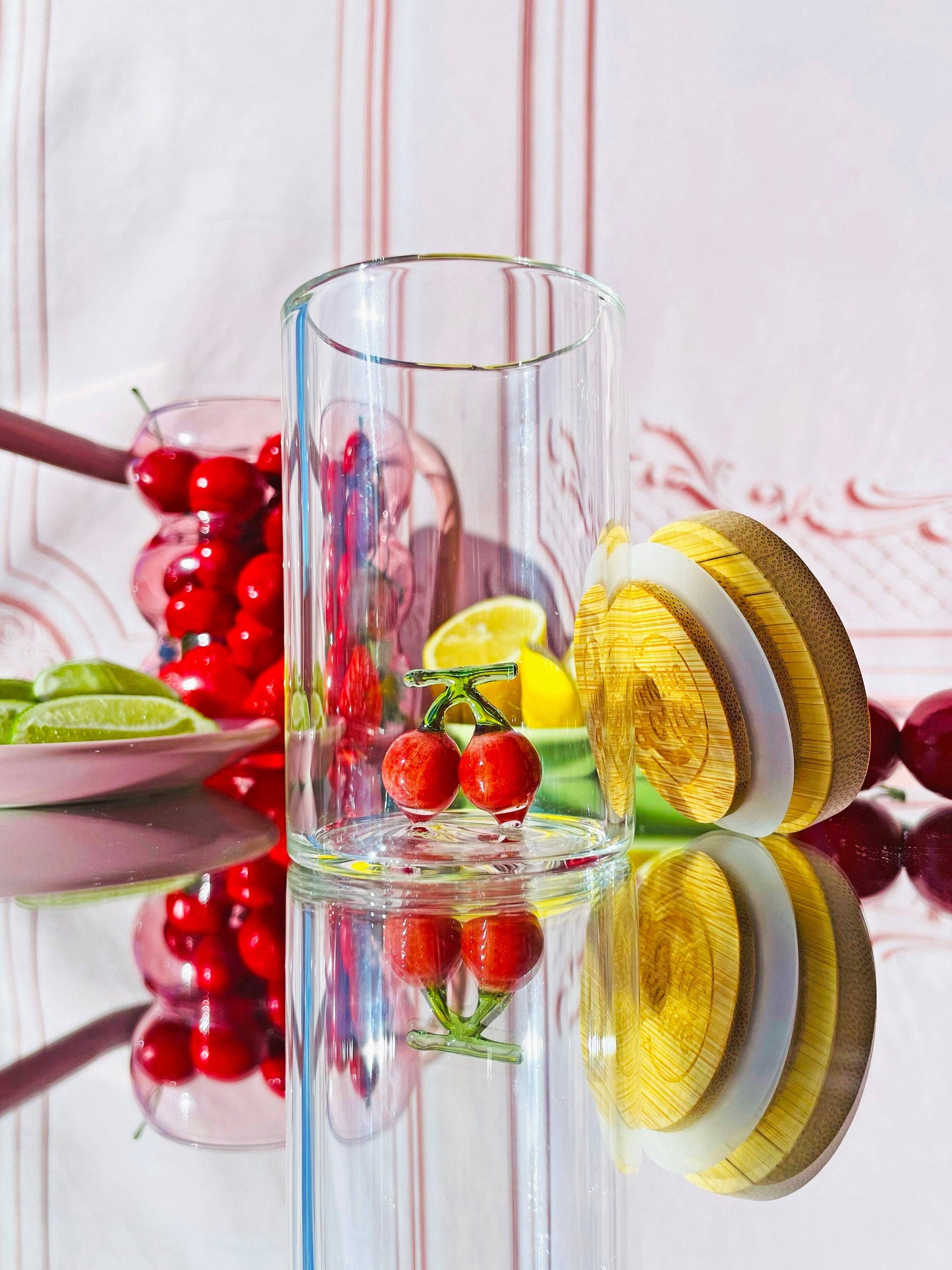 Maraschino Cherry Glass Jar
