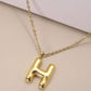 Initial Necklace - 18K Stainless Steel Tarnish Free