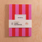 Hot Pink Stripe Lined Notebook