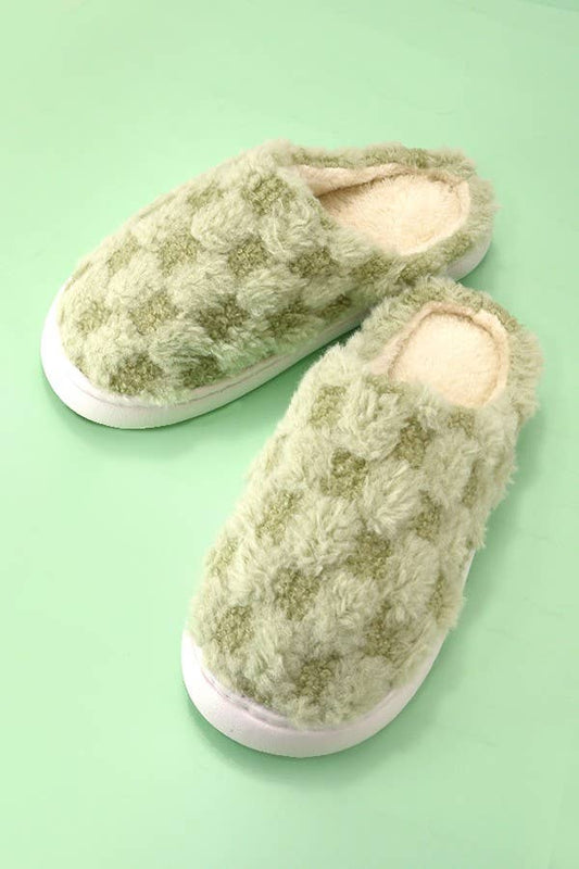 Checkered Slippers