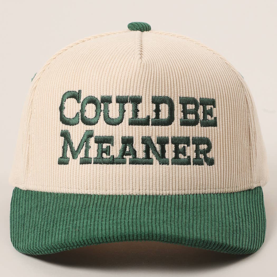 Could Be Meaner Embroidered Hat
