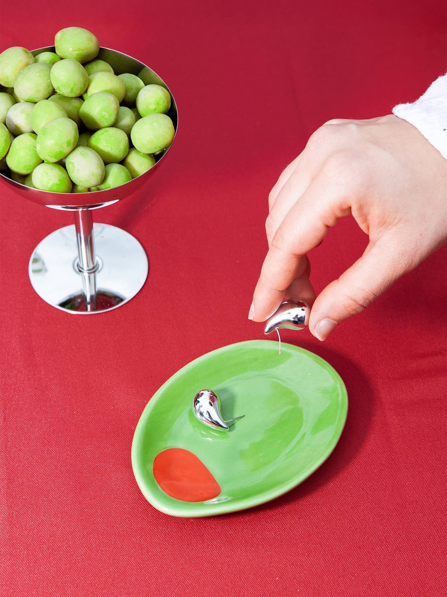Olive Trinket Tray
