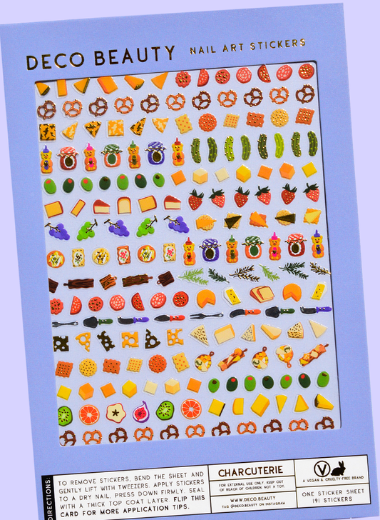 Nail Art Stickers - Charcuterie
