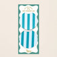 Teal Stripes Car Coaster Set