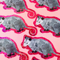 Glitter Opossum Sticker