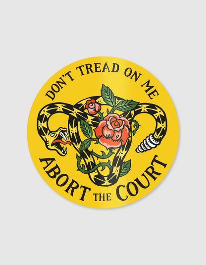 Abort the Court Sticker