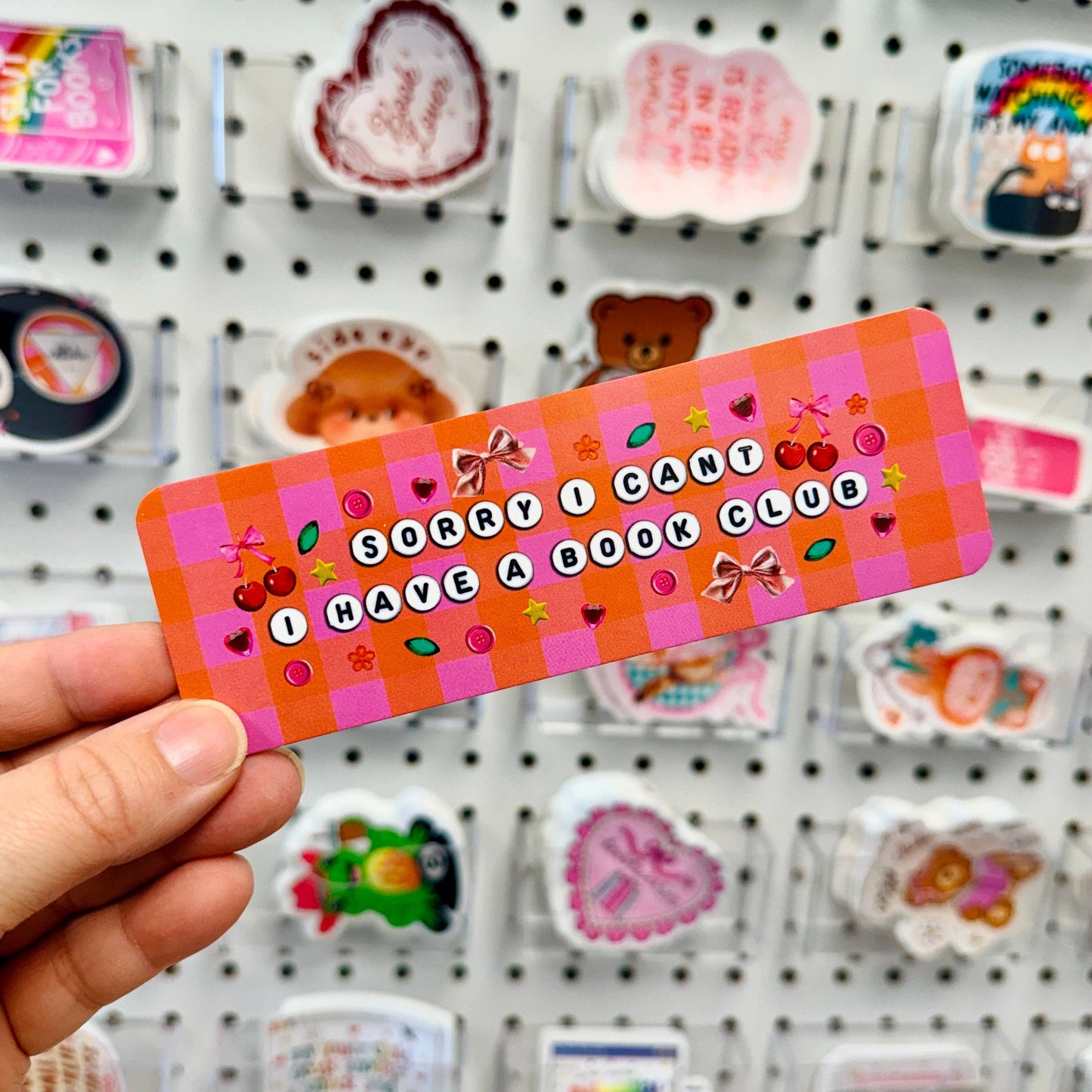 Sorry I Can't I Have A Book Club Bookmark
