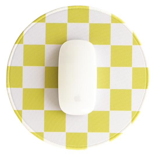 Green Checkerboard Mousepad