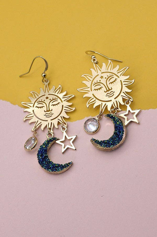 Celeste Druzy Dangles
