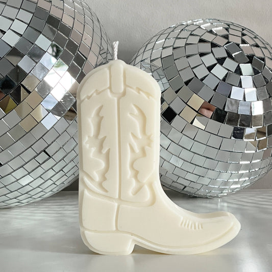 Cowboy Nashville Boot Shape Candle