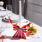 Striped Bow Candle Holder - Medium