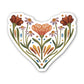 Flower Heart Sticker
