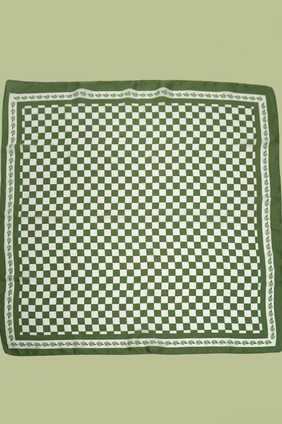 Checkered Bandana Scarf