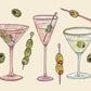 "Pink Martini Cocktails" Art Print