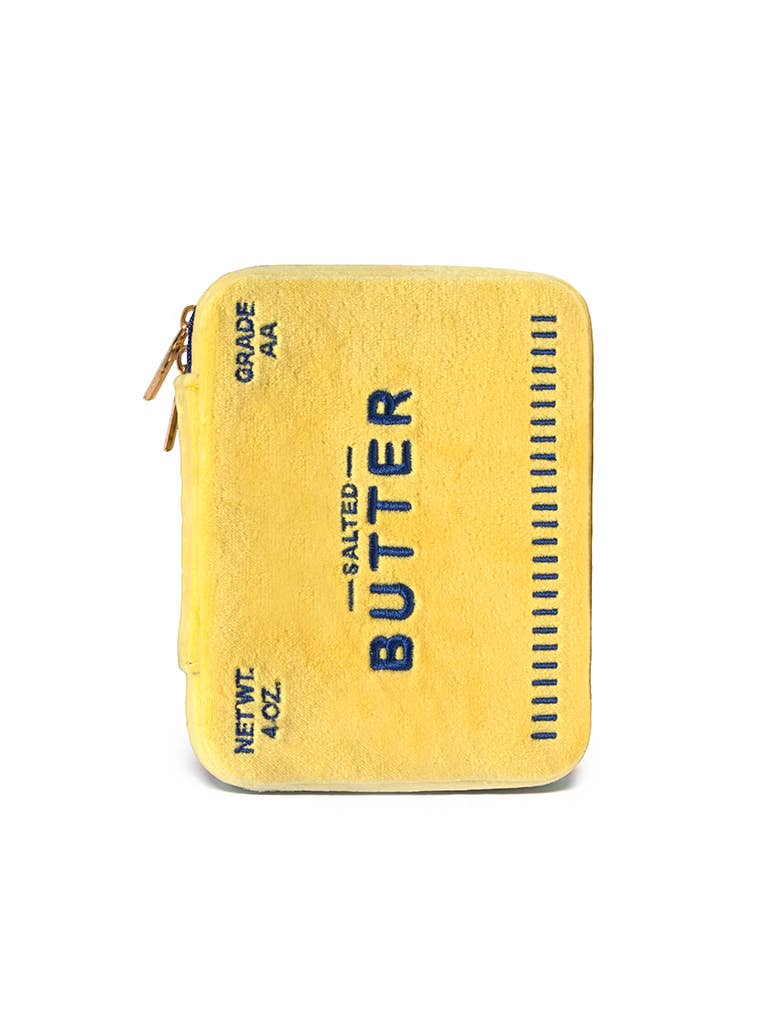 Butter Stick Velvet Jewelry Zip Case