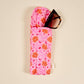 Puffy Sunglasses Case–Poppin' Petals Hot Pink