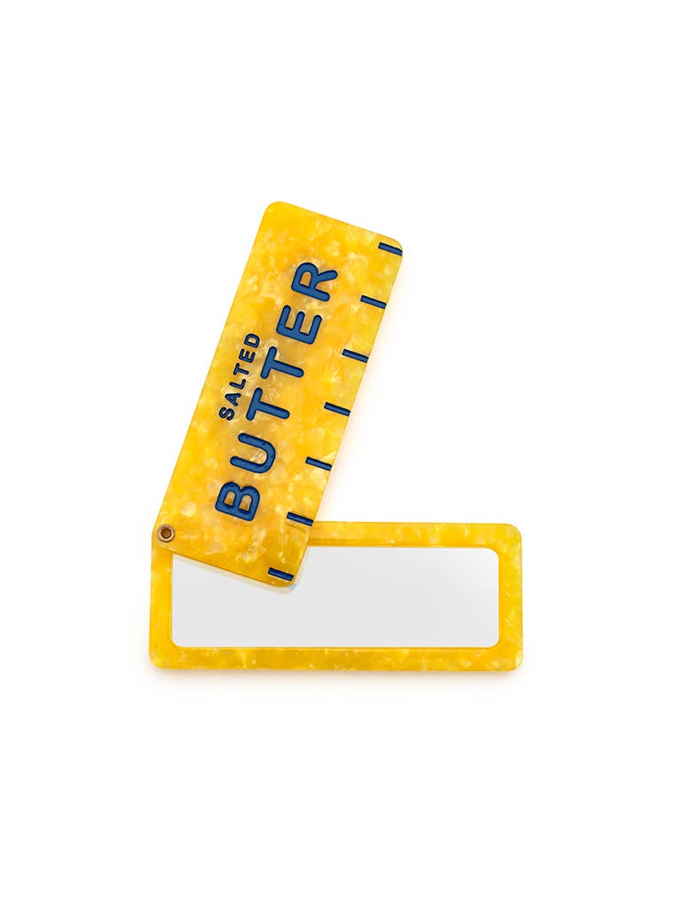 Butter Stick Folding Compact Mirror