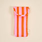 Puffy Sunglasses Case–Sicily Stripes Pink