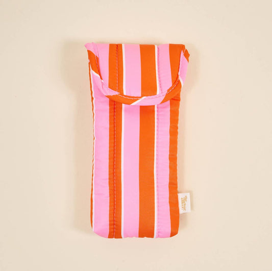 Puffy Sunglasses Case – Sicily Stripes