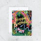 Rainbow Garden Birthday Card