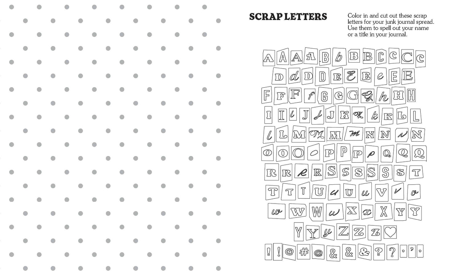 Craft & Create - Junk Journaling Coloring Book