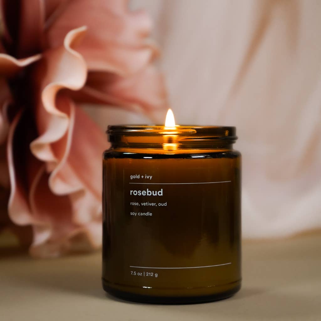 Rosebud Soy Candle - 7.5 oz