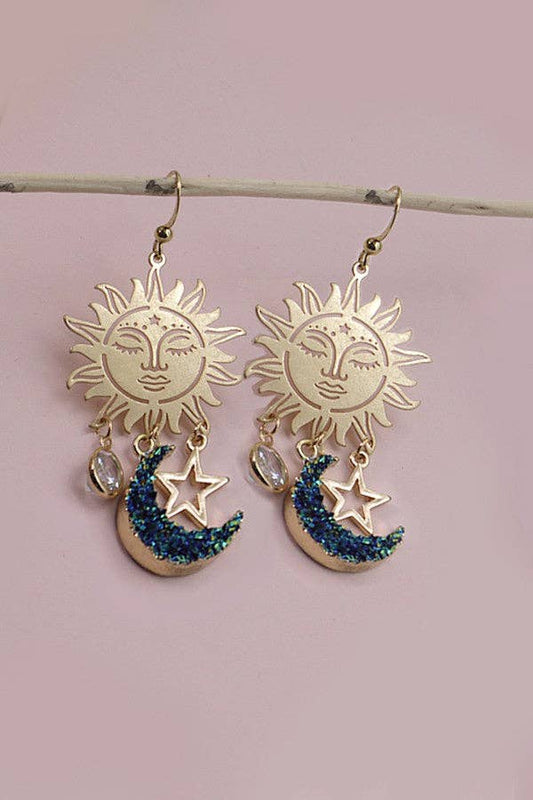 Celeste Druzy Dangles