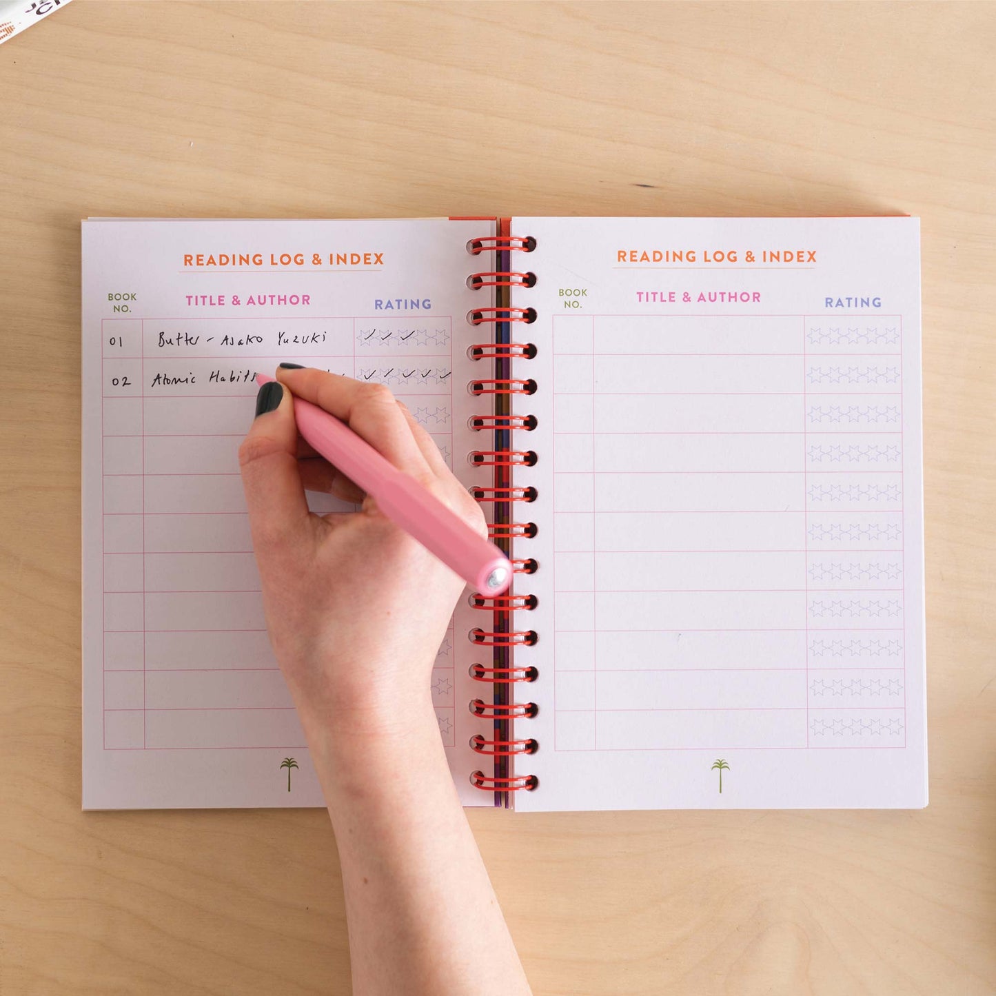 Book Vibe Hardcover Reading Journal