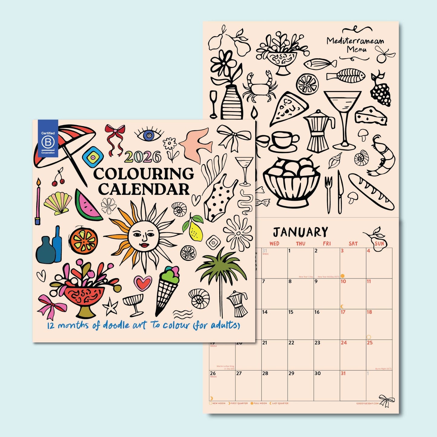 2026 Color In Calendar