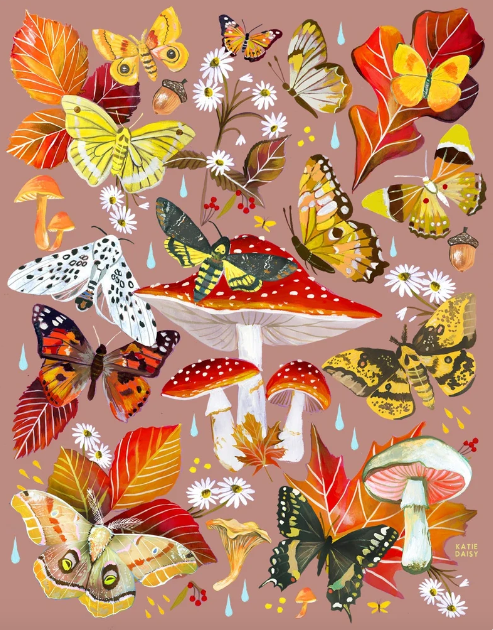 Autumn Flutter Art Print