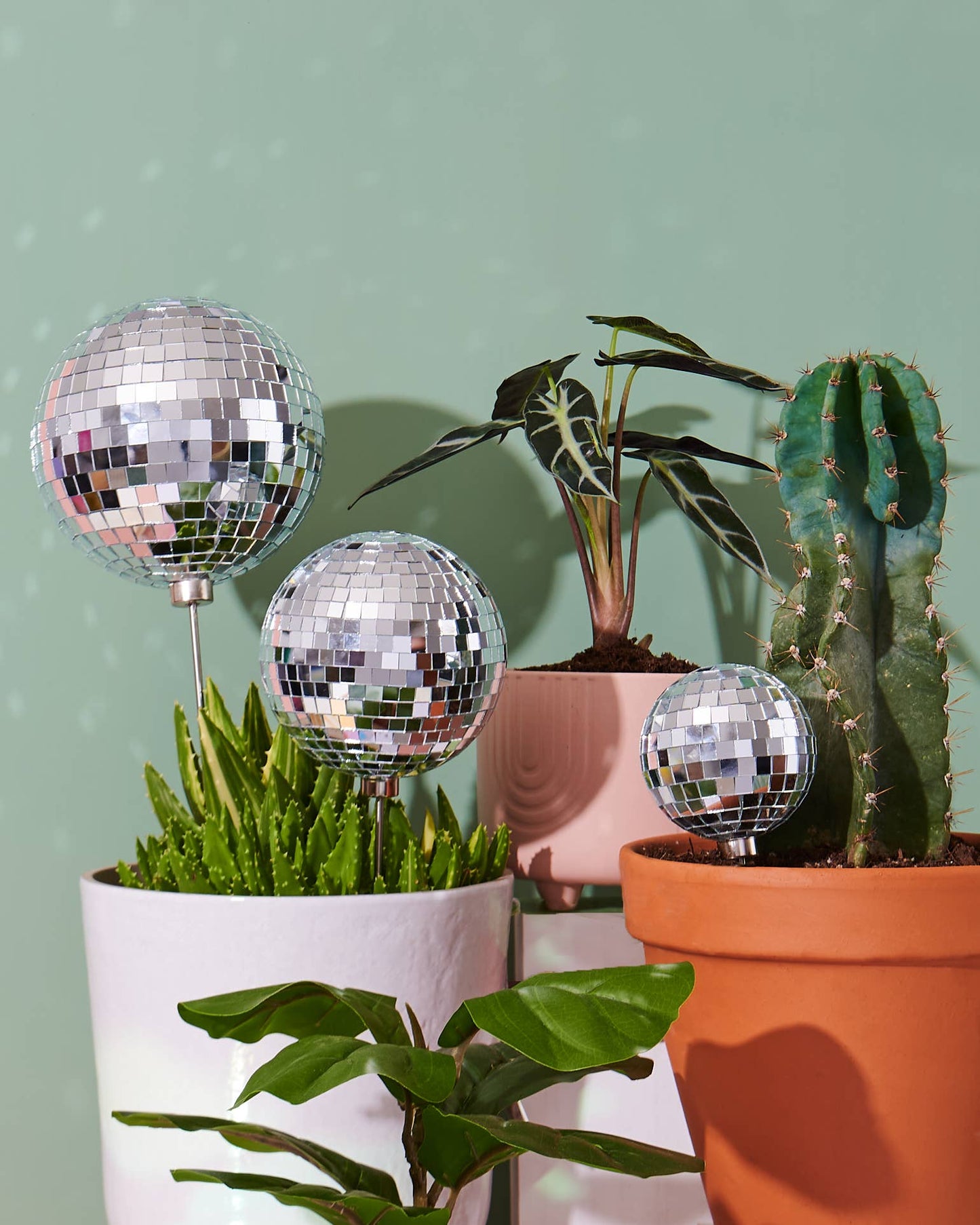 Disco BB - Disco Ball Decorative Plant Stakes