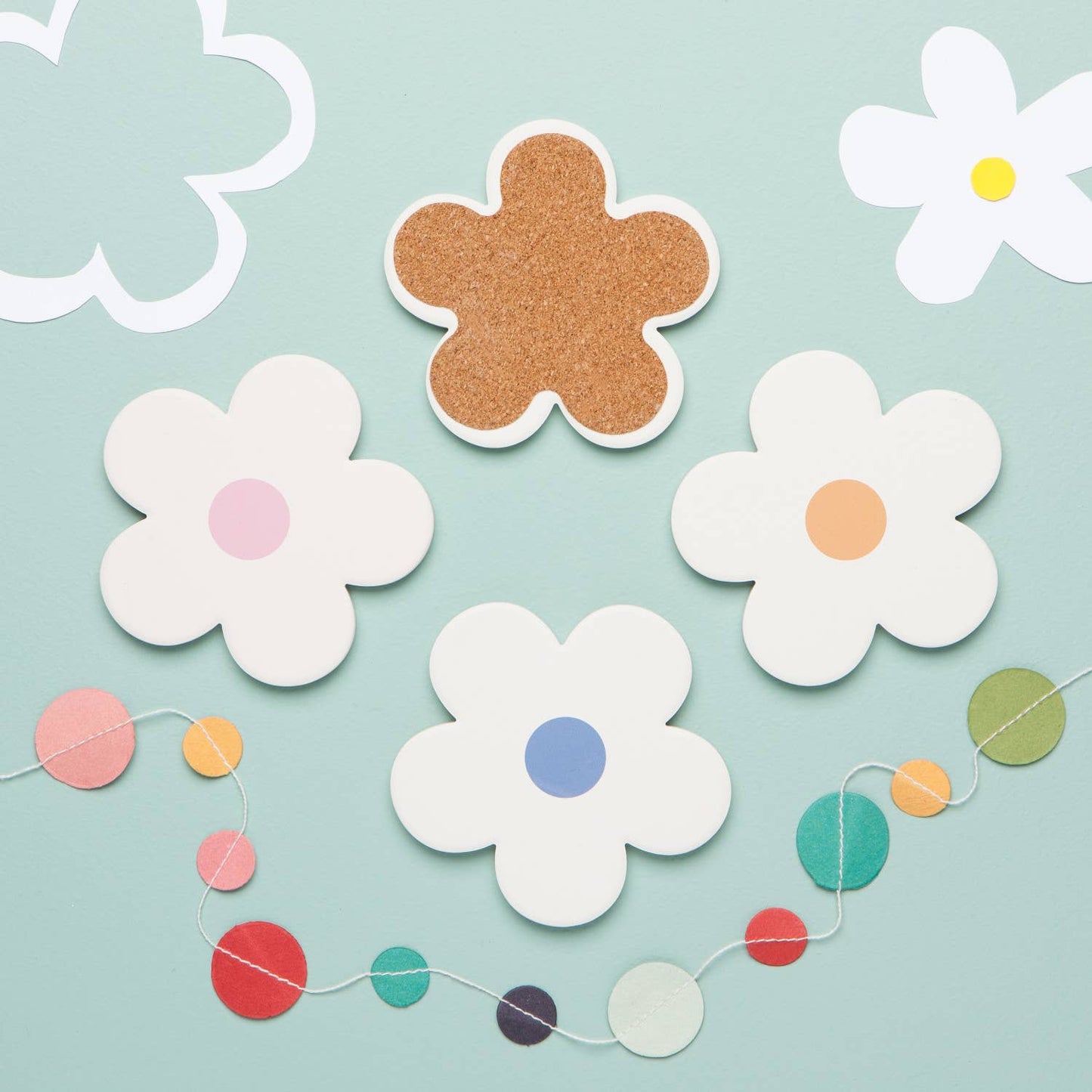 Daisy Soak Up Coaster Set of 4