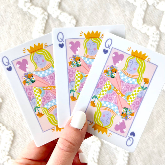 Queen Card Sticker