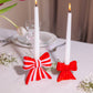 Striped Bow Candle Holder - Medium