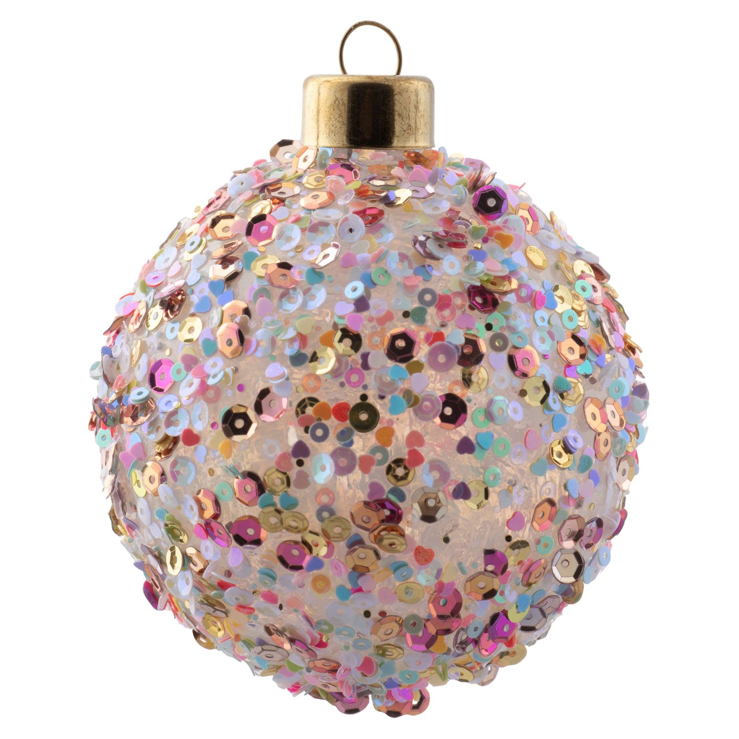 Sequin Confetti Glass Multi Ornament