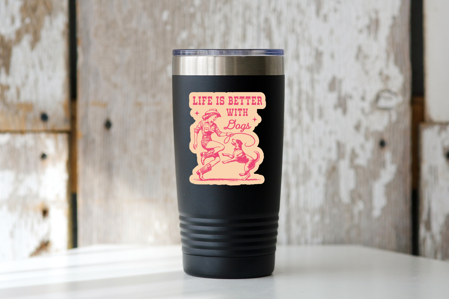 Life is Better with Dogs Sticker