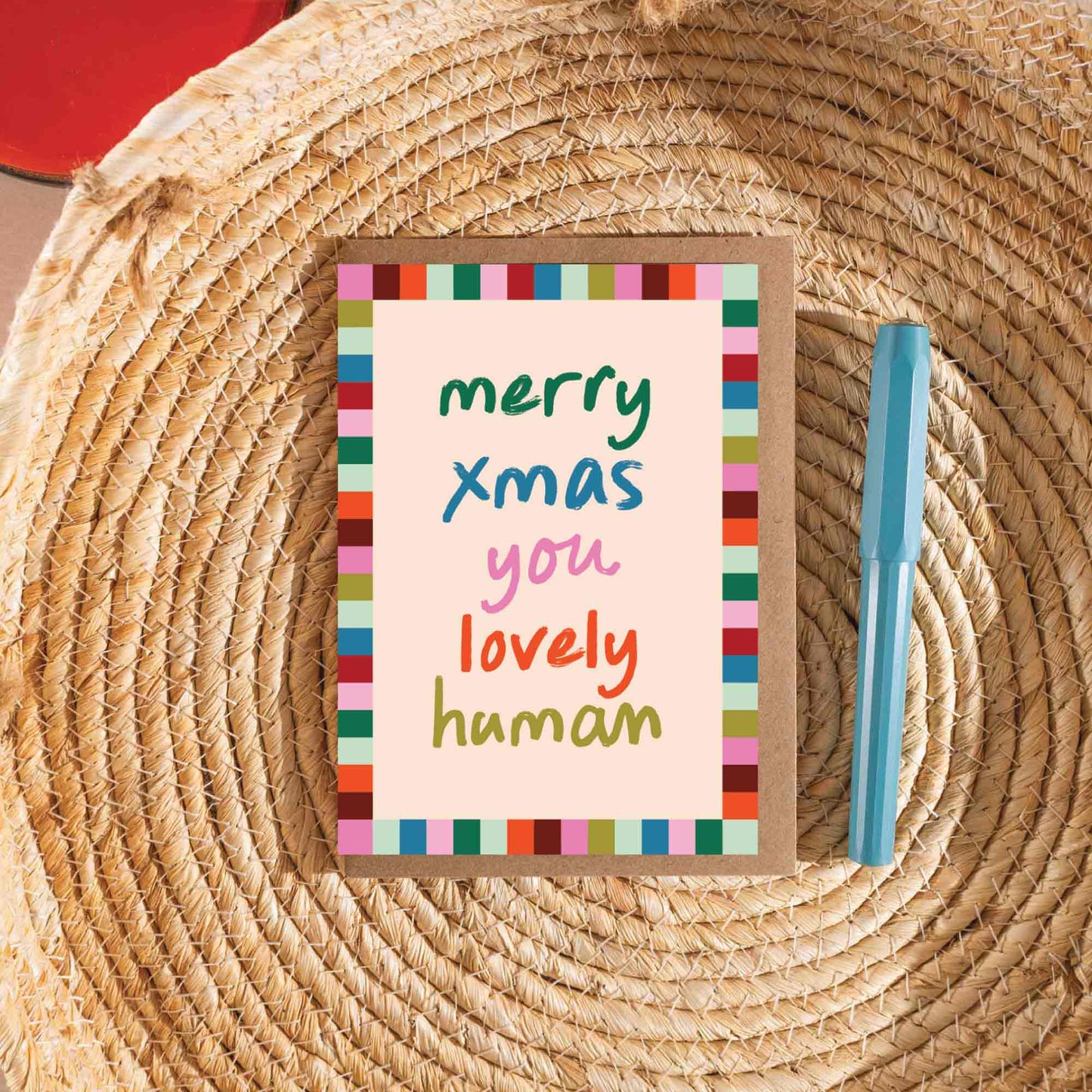 Lovely Human Christmas Card