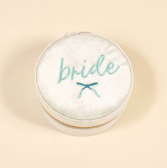 Bride Velvet Jewelry Case