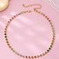 Rainbow Gemstone Tennis Necklace