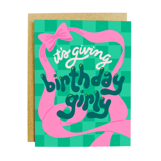 Birthday Girly Greeting Card