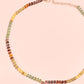 Mini Initial Multi Color Beaded Necklace