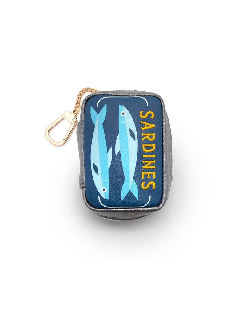 Sardine Tin Bag Charm (Reusable Shopping Bag Inside)
